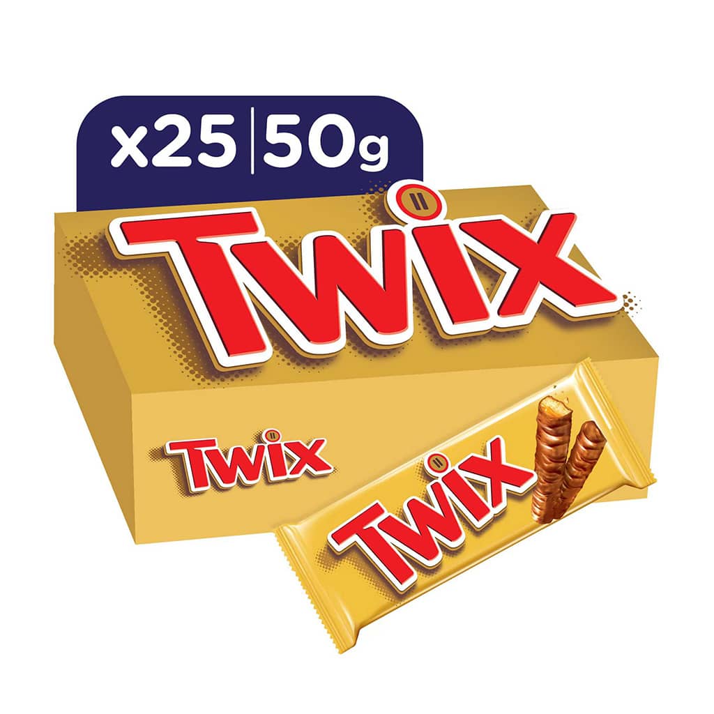 Twix® Chocolate Bar 50g X25 Snack Circus Inc 3212